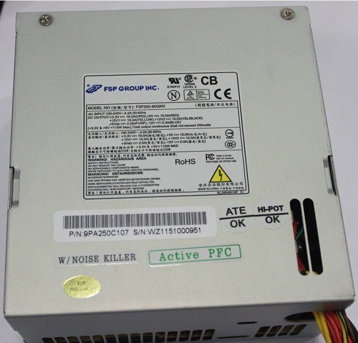 Original disassembly machine All Han FSP250-60GNV hard disk video recorder power supply 8 serial ports Shanghai spot