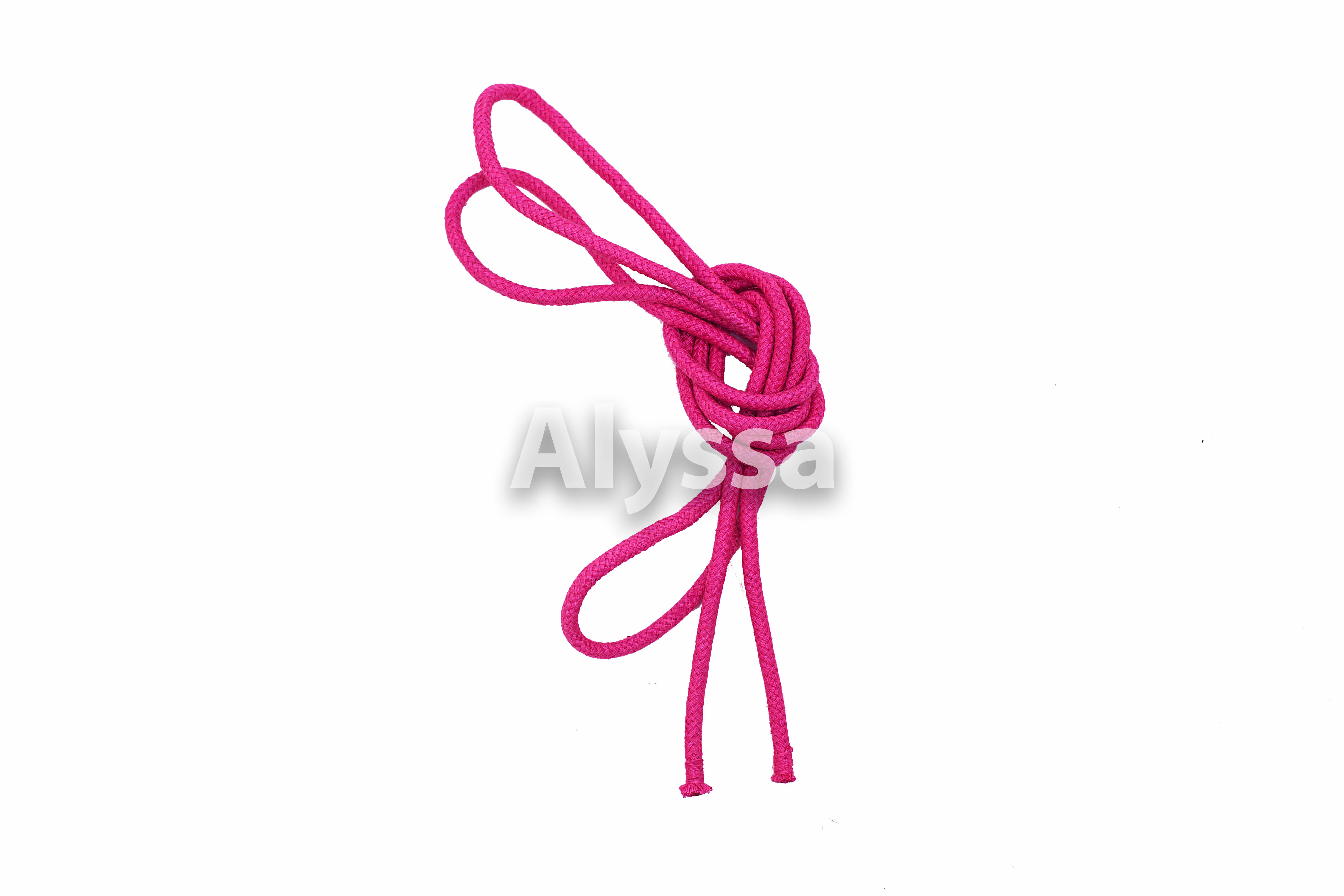 Alyssa Professional Rhythmic Gymnastics Rope / Premium Linen / Monochrome - Pink