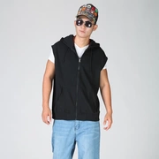 Kích thước cực lớn của nam giới vest vest terry cotton lỏng cộng với phân bón để tăng 150 áo ngực hip hop qj100 - Cực lớn