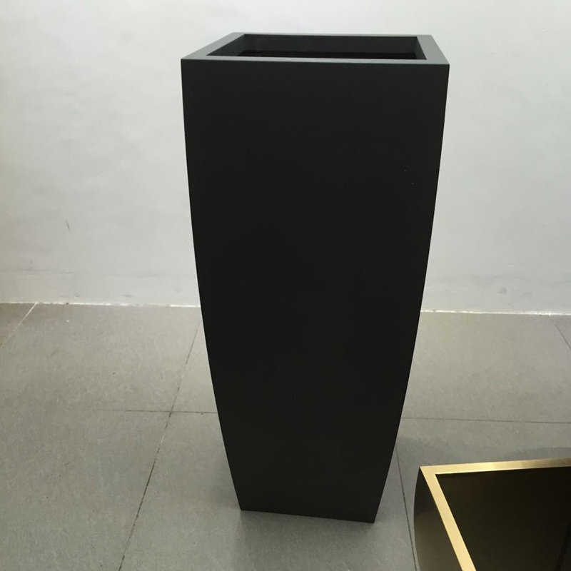 Stainless steel flower pot Metal flower pot Creative new flower pot Floor-standing large vase Size can be customized