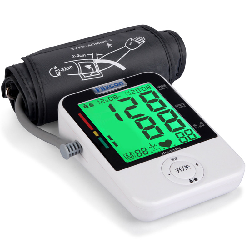 菲利斯康语音电子血压计臂式全自动家用血压计仪心率不齐背光