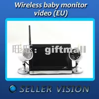 nouveau 7'' camera sans fil baby moniteur 2x nuit Video visi