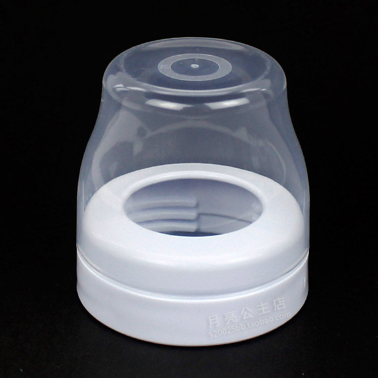New Anyi classic wide mouth milk bottle cap screw cap + transparent cover dust - proof nipple cover accessories