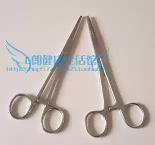 Stainless steel hemostatic pliers, pet hair pliers, fire tank, ignition pliers, elbow, straight head, full model