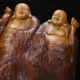 Dian Yi Ge Life Ruyi Rễ Nanmu Root khắc nhân vật trang trí Cặp song sinh may mắn Phật Di Lặc Trang chủ Gỗ Đồ trang trí - Các món ăn khao khát gốc bộ bàn ghế gỗ gốc cây Các món ăn khao khát gốc