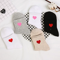 Vớ nữ vớ cotton tình yêu vớ mùa thu và mùa đông cotton thường xuyên vớ nữ Nhật Bản vớ thấm mồ hôi Nhật Bản nhà máy bán hàng trực tiếp tất 