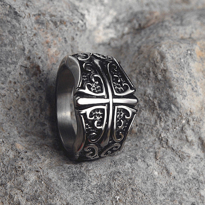 Bague mixte ROCK PUNK en Acier au titane - Ref 3086831 Image 4