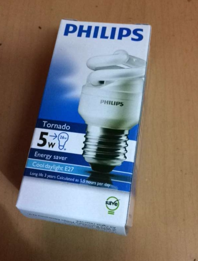 Philips energy saving lamp 5W screwy type obsessed with your type