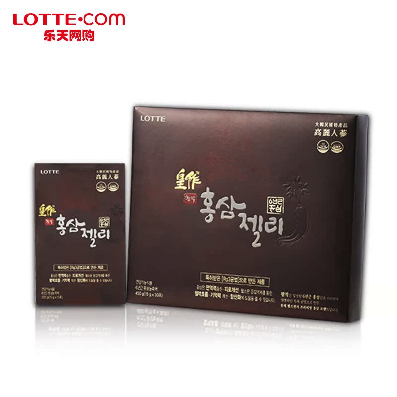 乐天网购Lotte Health One韩国原装进口正宗高丽参红参人参膏30包