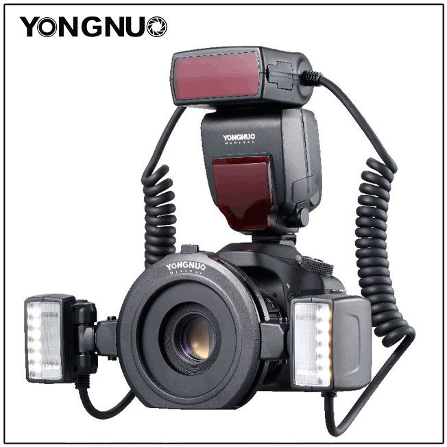 Yongnuo macro flash YN24EX double-headed flash super-speed recycling LED focus assist light