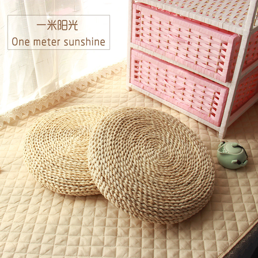 Tanyuan Tea Road Grass Thicken Zen-thickened Zen mat chair cushion with tatami floating window cushions Jing Shinto to sit down for a Buddha cushion