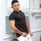 Mùa hè 2018 mới còng màu dây ngắn tay áo polo nam tự trồng bông căng POLO thể dục nam