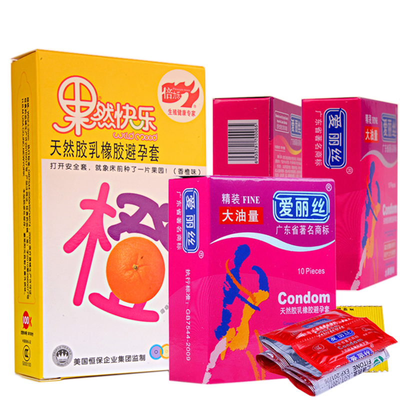 倍力乐果然快乐避孕套10只成人用品水果味超薄超润滑情趣安全套JG