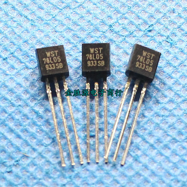 Straight plug transistor WST 78L05 three-terminal regulator tube LM78L05 5V TO92 switch tube original
