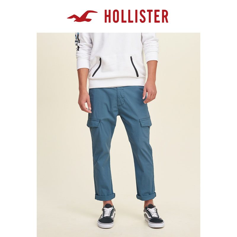 Hollister 大贴袋七分休闲裤 带有拉链前襟 男 115303
