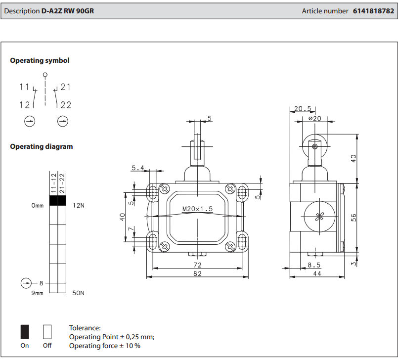 614 1818 782 D-A2Z RW 90GR bernstein