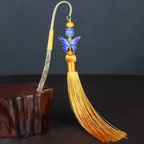 China Wind Retro Genre Sumetal Classical Art Bookmarking Hairpins Handmade Ornaments Creative Female National Wind Autumn Presents