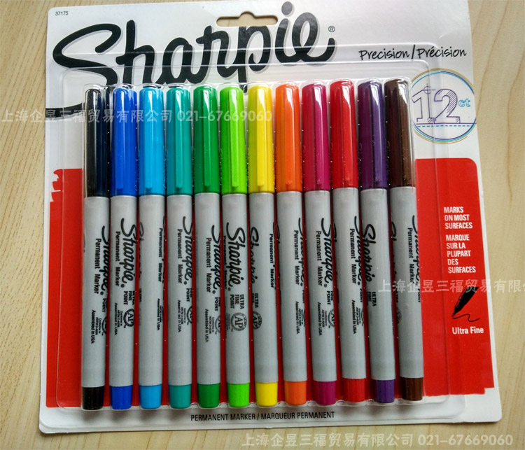 American Trifossharpie Dust-free Marker Pen Extremely Fine Hitting Mark Pen 37175 Color 12 0 12 12 5MM