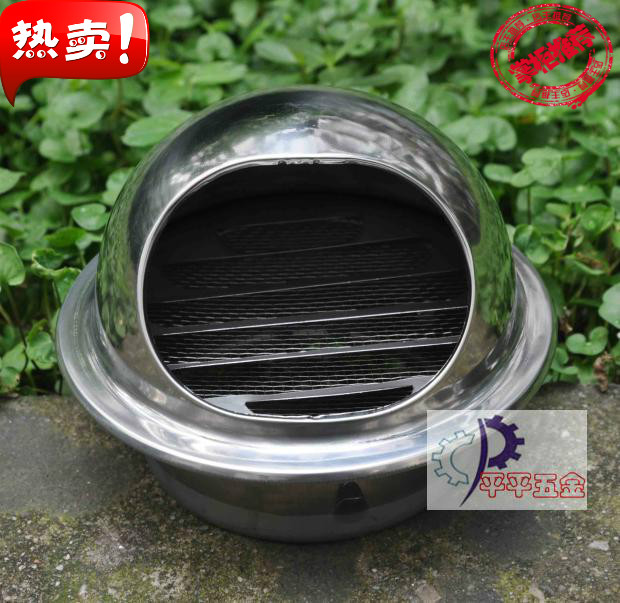 Stainless steel air outlet brightness thickening spherical air outlet circular air outlet air cover ￠80 - 300