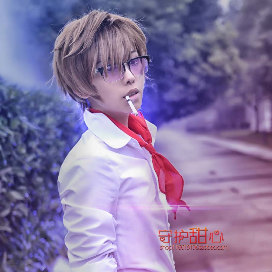 包郵k 草薙出雲 月桂金 相樂雪政 亞麻色翻翹短髮cosplay假髮 包郵k 草薙出雲 月桂金 相樂雪政 亞麻色翻翹短髮cosplay假髮