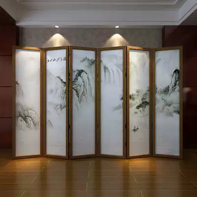 Modern Chinese landscape screen Partition folding screen Entrance Bedroom Tea house Living room Dining room Hotel folding screen