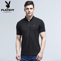 Playboy Áo thun nam tay ngắn mùa hè Thanh niên nửa tay áo ve áo Xu hướng giản dị Áo thun nam POLO - Áo polo thể thao áo polo trơn