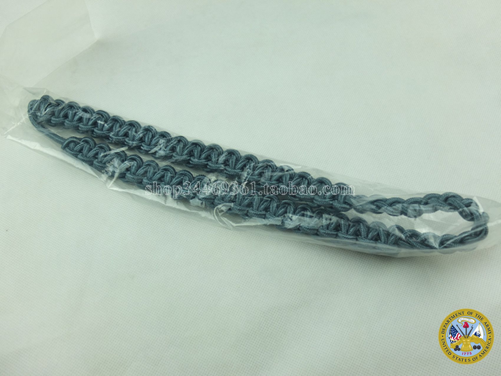 US ARMY brand new US Army shoulder cord with infantry blue French cross