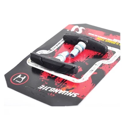 SHUANGJIE mountainbike bike V brake brake leather brake block dead fly V brake rubber brake leather