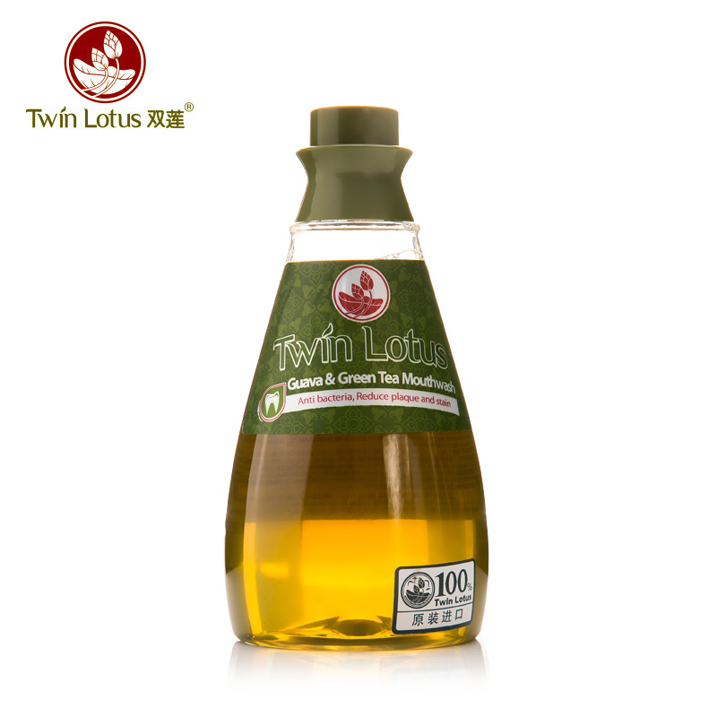 泰国进口双莲天然番石榴倍健漱口水（绿茶香型）330ml 清洁牙龈
