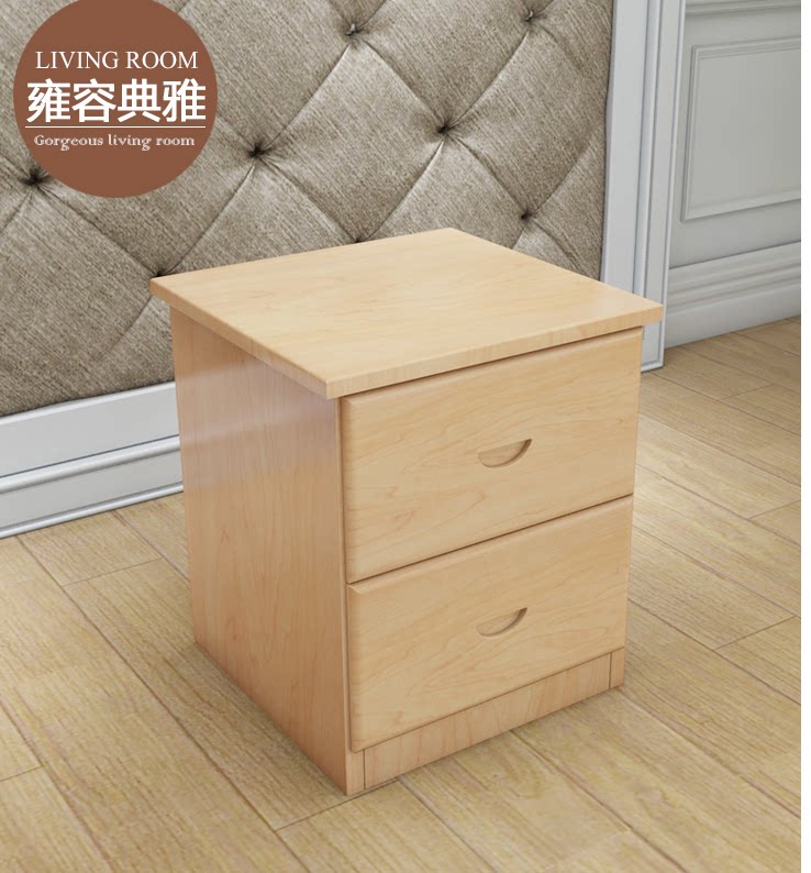 Simple bed cabinet Solid wood storage cabinet Storage cabinet Creative pine small cabinet Bed cabinet Telephone table
