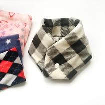 Tong Ren Family handmade practical fleece childrens scarf Autumn and winter baby adult snap warm collar original design