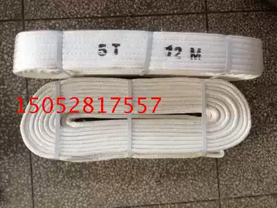 5T * 12m flat sling lifting belt polypropylene sling 5 tons 12M White lifting belt 5T12m