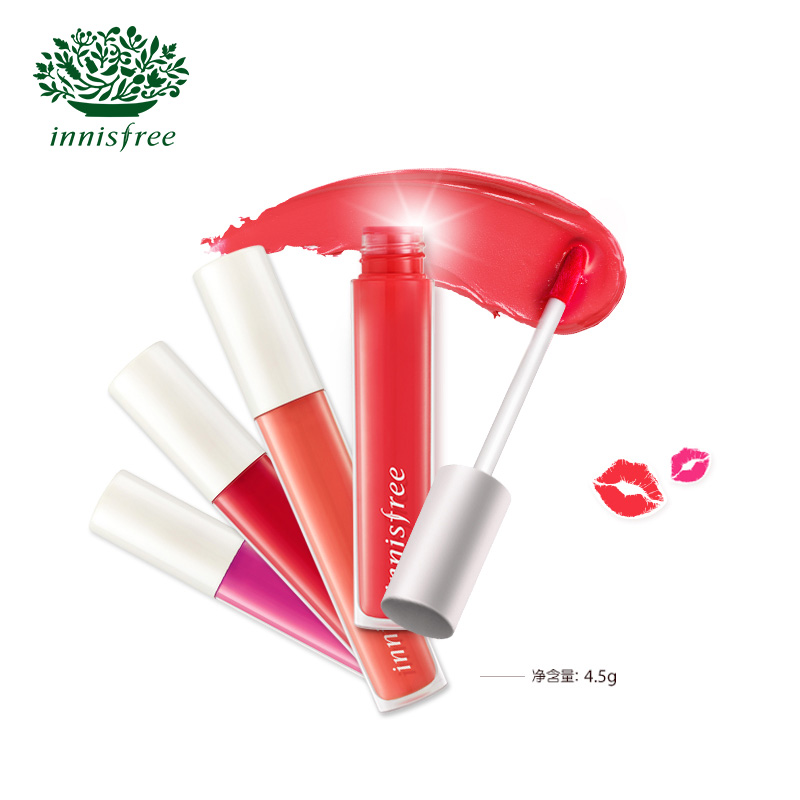 innisfree/悦诗风吟丝绒雾面慕斯唇彩 保湿滋润 柔滑水润轻盈上色