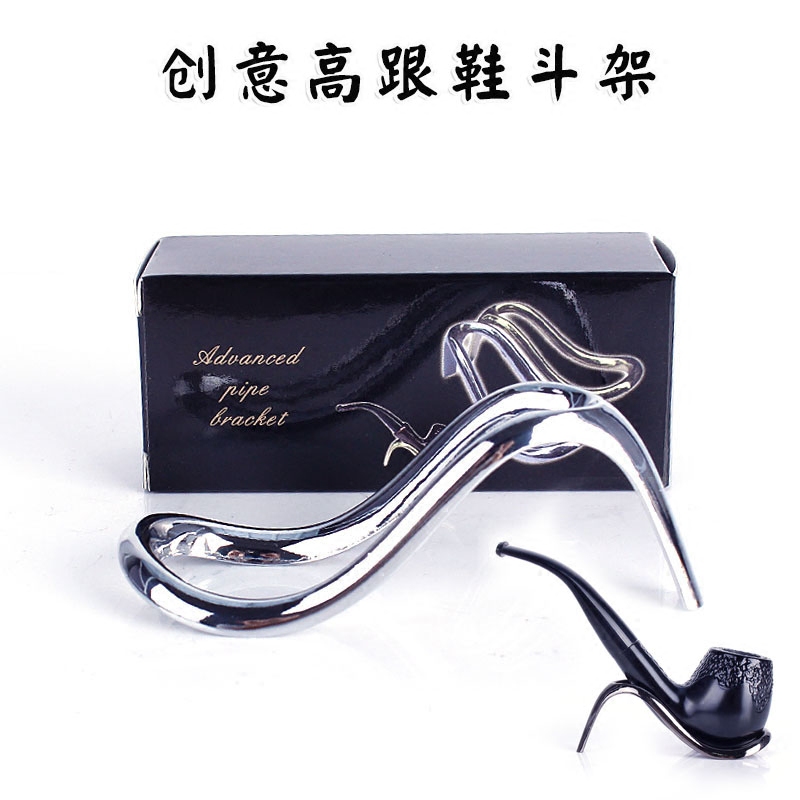 Personality Creative Unit Tobacco Fight Shelf Metal Stainless Steel Smoking a Tobacco Bracket Smoking Accessories