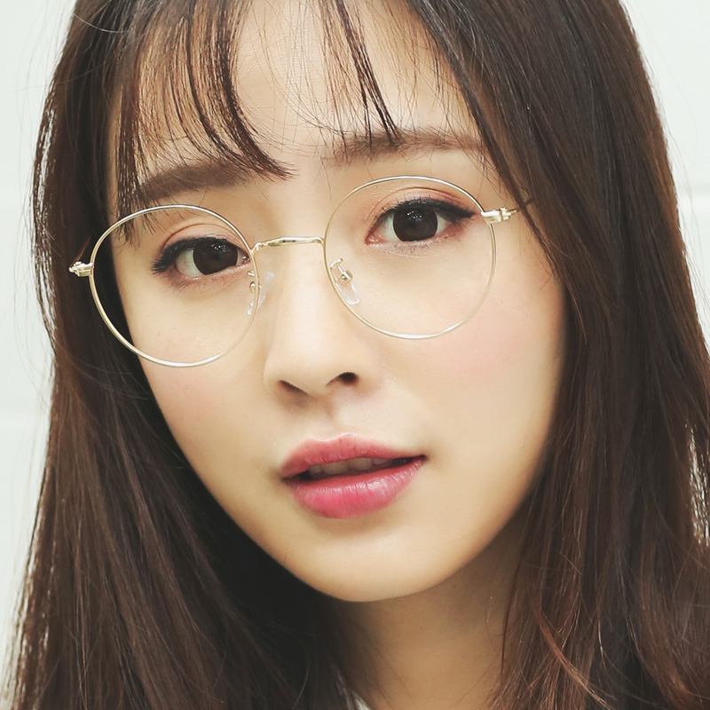 [USD 36.04] Retro Eye Frame Female Korean Version Tide Round Face