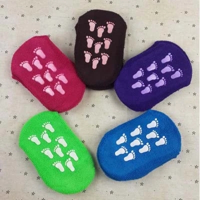 Children Early taught floor socks Sox socks Toddlers Sox Sox bottom spot glue anti-slip all cotton woolen socks