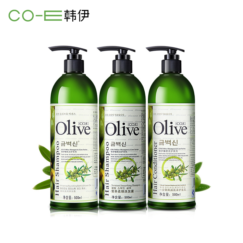 韩伊橄榄Olive雪肌柔亮洗护套装（洗发+沐浴+护发）礼盒装