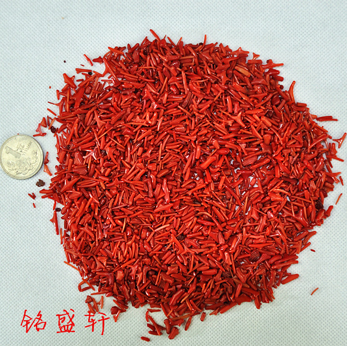 Seven gem coral branch fragments-Longjiao Coral Branch Manza eight for bottle Buddha Statue Stupa 1 catty