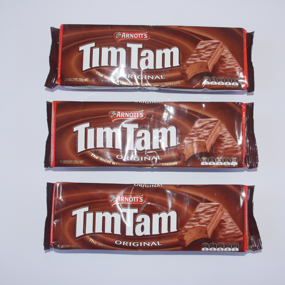 TimTam 巧克力夹心饼干 经典原味巧克力饼干 200g *3包