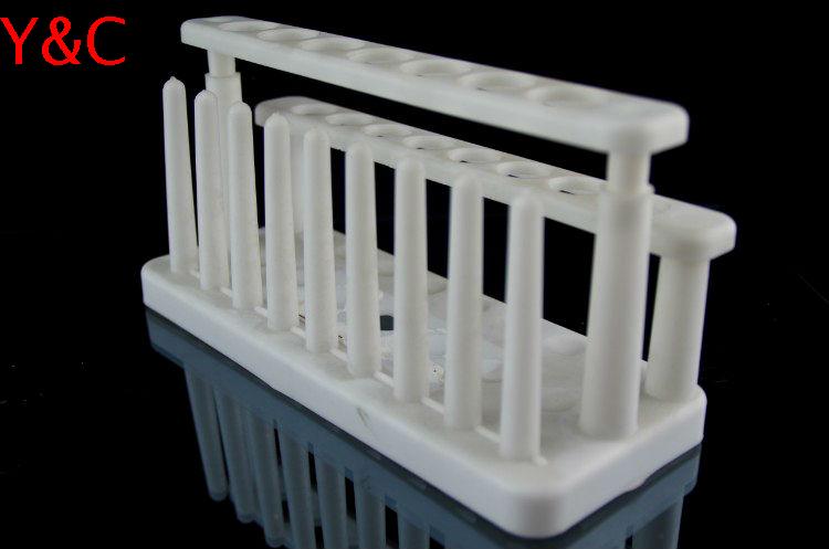 Plastic test tube rack double row 15 holes with column chemical experimental supplies teaching instrument calibre 15mm 20mm
