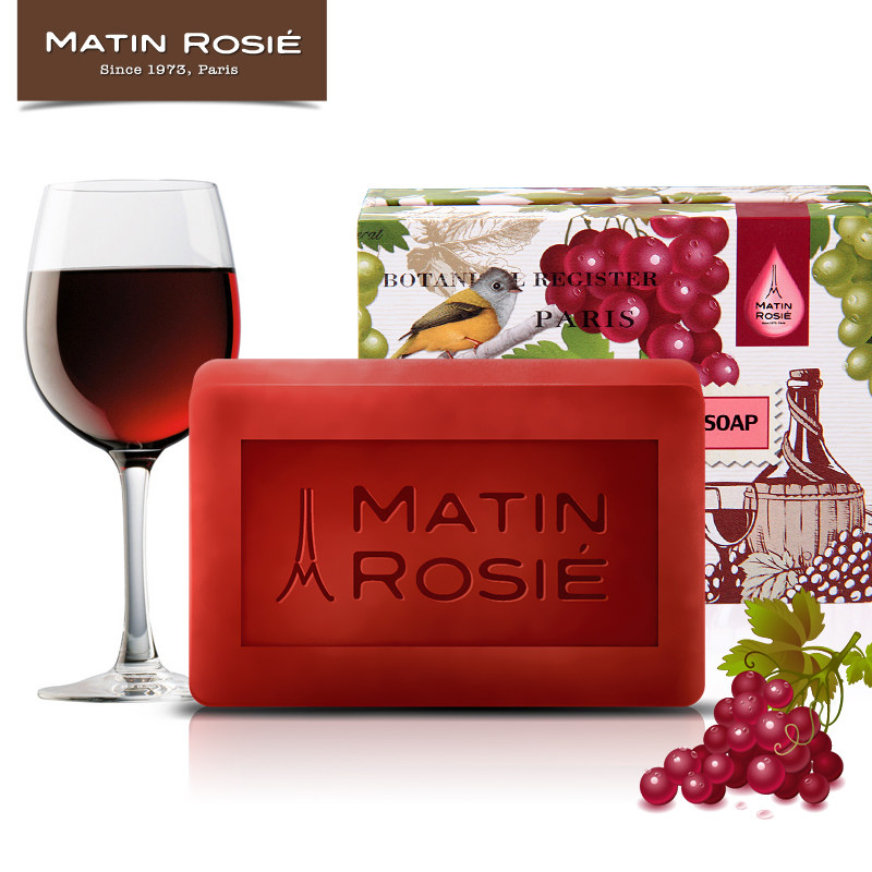 法国玛汀露丝红酒手工皂 男女士美白嫩肤洁面皂洗脸保湿香皂