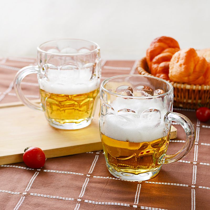 Beer Cup 500ml Home 4 Suit Creative Zale Beer Glass Thickened large-capacity pineapple cup KTV