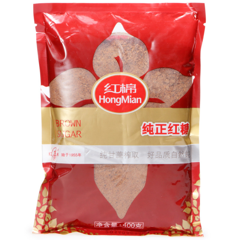 【天猫超市】红棉红糖400g/袋 甘蔗糖非赤砂糖月子经期红糖烘焙