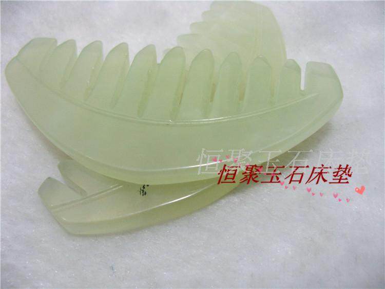 Natural jade comb jade comb with jade comb Jade Comb Massage Scraping Health Care Jade Comb Wellness Massage Beauty Jade Comb