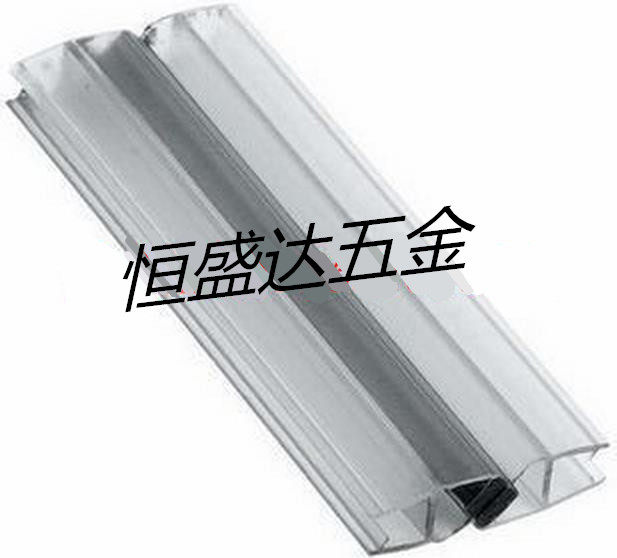 Shower room suction strip Bathroom glass door suction strip Waterproof strip Strong magnetic sealing strip with magnetic strip 180 degrees 10mm