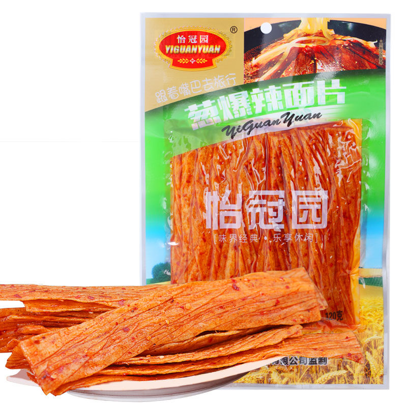 【天猫超市】怡冠园 葱爆辣面片120克/袋 零食 休闲零食 辣味辣条