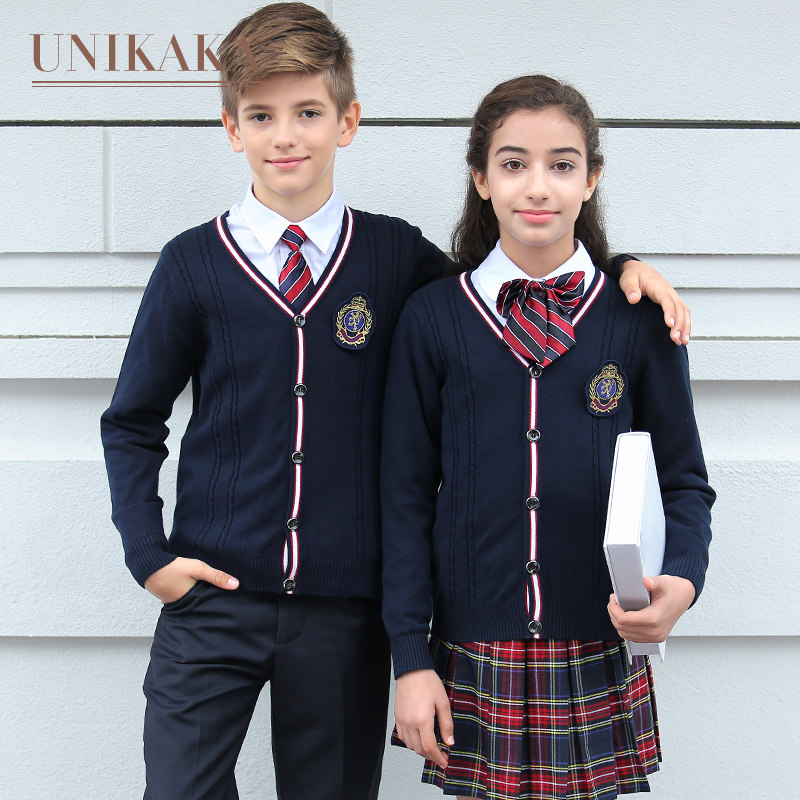 Kindergarten Garden Costume Institute Wind Sweater Children Performances Banfu Spring Autumn Suit Yinglun Primary and secondary school uniforms custom-made