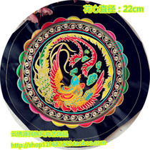 Phoenix round machine embroidery pieces ethnic style embroidery pieces clothing bags handmade DIY accessories