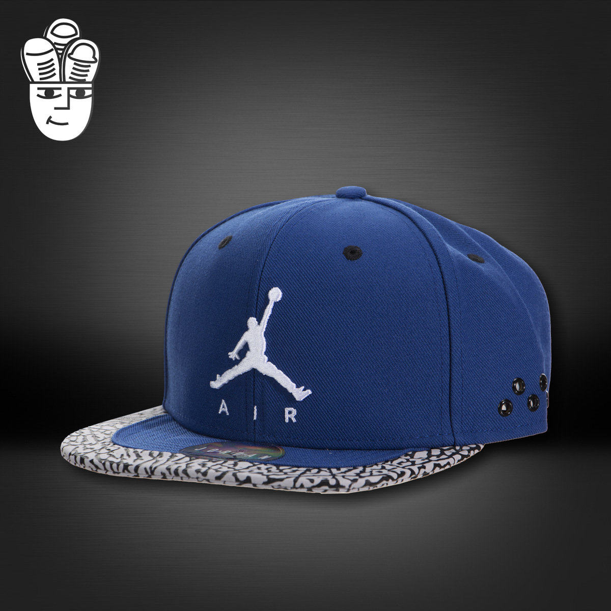 Air Jordan Jumpman Strapback AJ棒球帽 爆裂纹平沿帽 休闲帽