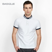 Yuanben BASIITE Mùa hè nam kinh doanh Casual Polo Áo sơ mi nam áo sơ mi nam cổ áo ngắn tay áo thun áo polo đẹp